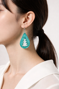 Christmas tree earrings