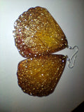 Brown/yellow Butterfly earrings