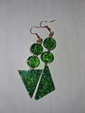Green earrings
