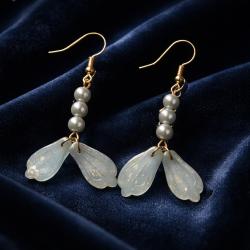 Blue Flower Earrings