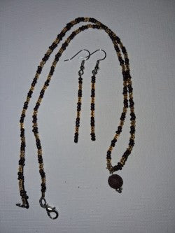 Brown and Gold Jewelry set
