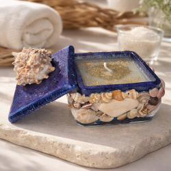 Seashell candle