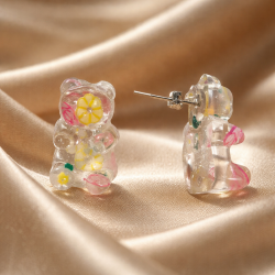 Flower Gummy Bears Earring